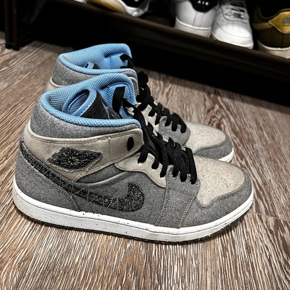 Nike Gray and Blue Athletic Shoes